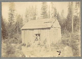 Photograph Of A Wood Cutters Camp At Coeur D 