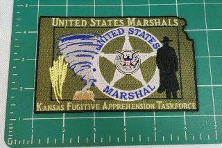 Usms Us Marshals Kansas Fugitive Apprehension Task Force Federal Police Patch
