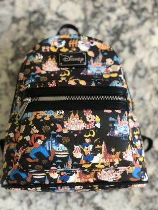 Disney Disneyland Resort 2018 Loungefly Ap Annual Passholder Mini Backpack
