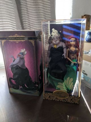 Disney Store Disney Fairytale Designer Limited Edition Ariel And Ursula Doll Set