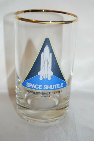 Old Fashioned Space Shuttle Glasses ON THE ROCKS Neat Drinks LOW BALL Set of 4 2