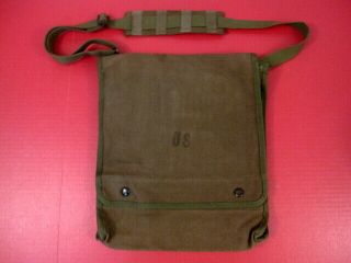 Post - Vietnam Us Army M1938 Canvas Dispatch Or Map Case - Dated 1986 - Xlnt 1