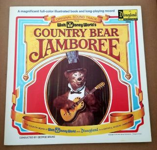 Walt Disney World Country Bear Jamboree (1972,  Disneyland Records) With Book Nm