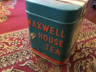 ¼ Lb.  Maxwell House Tea Tin Orange Pekoe