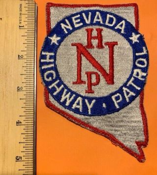 Nevada Highway Patrol State Shape Police Patch Trooper Nhp Older