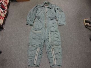 Vtg 50s Vietnam Usaf Us Air Force Military Cwu - 1/p Flying Flight Coverall Suit S