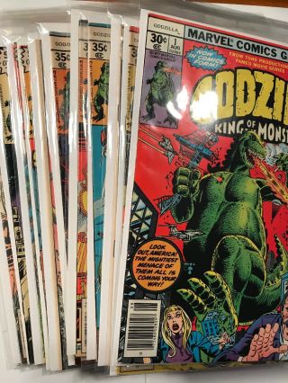 Godzilla 1 - 24 King Of Monsters Marvel Comics