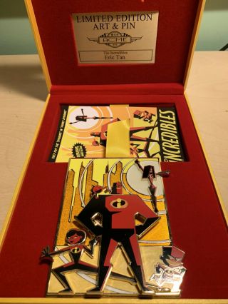 Disney Acme Hot Art Incredibles Pin Limited Edition Of 100 Jumbo Pin