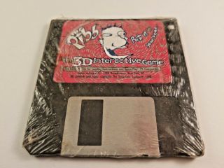 1996 Mr Pibb " Put It In Your Head " Videogame 3.  5 " Floppy In Wrapper Mid - 90s