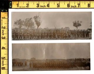 Historic China Photograph Old Qingdao Tsingtau German Exercise - 4x Orig 1900s