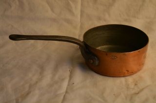 Duparquet Huot Moneuse D H M York Wooster Copper Cast Iron Handle Pot Pan 6 "