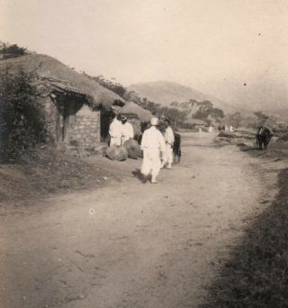 Historic Korea Photographs Old Seoul Street Scenes - - 6 X Orig Around 1890s/1900