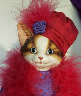 Red Hat Cat Red Hat Society 15 " Dressed Cat Doll