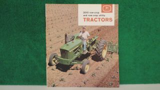 John Deere Tractor Brochure On 2010 Row Crop & Row Crop Utility Tractors,  1964.