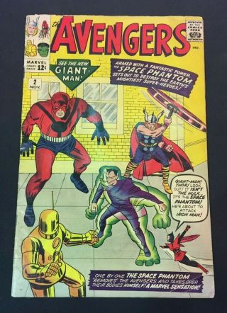 Avengers 2 1963 Hulk Leaves The Avengers F - Vf Higher Grade Look