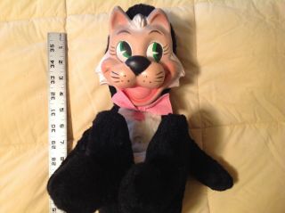 Knickerbocker Mr.  Jinx Black Cat 1959 Hanna Barbera Huckleberry Hound Plush Toy