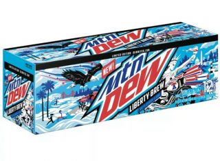 Limited Edition Mountain Dew Liberty Brew - 12 - Pack / 12 Fl Oz Cans