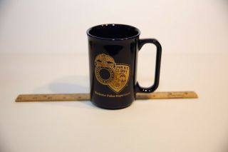 Rochester York Police Department Gold Logo Trim Coffee Cup