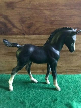 Breyer Classic Horse Arabian Family Foal Jc Penny Sr Black With Socks And Snip
