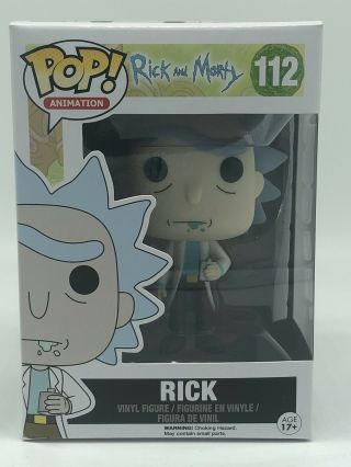 Rick And Morty Animation Funko Pop Vinyl Rick Figure 112 (fast)