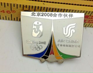 2008 Beijing Olympic Pin Air China Airline Airplane Sponsor