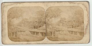 Stereoview Of Canton China - Grounds Of The Imperial College - Rossier 1859