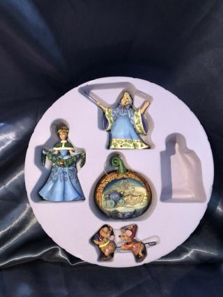 Jim Shore Disney Traditions Cinderella Holiday Ornament Set