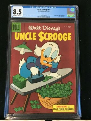 Uncle Scrooge 11 Dell 1955 Carl Barks Stories And Artwork Cgc 8.  5