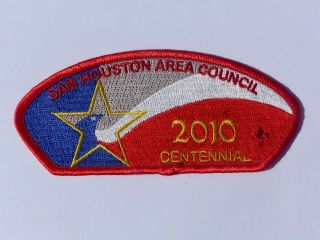 Sam Houston Area Council 100th Anniversary 2010 Bsa Cententennial Csp S55 Ltd.