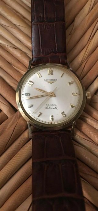 Vintage Men’s Longines Admiral 1200 Automatic 10k Gold Filled Watch