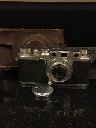 Leitz Leica Iii C Drp,  Vintage 35mm Rangefinder Camera,  Lens Elmar 3,  5/50mm