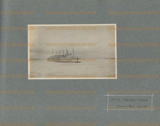 Ww1 Postcard Size Photo Hospital Ship Mauretania Mudros Gallipoli Campaign 1916