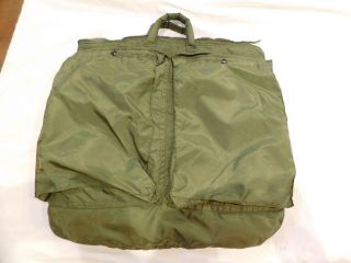 Us Army Vietnam Bag Flyers Helmet Note White Lining Small Zipper Early