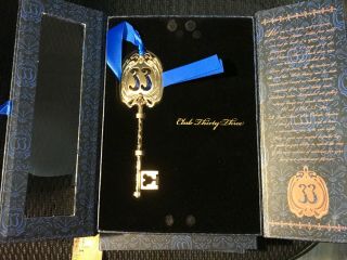 Disney Club 33 Collectors Key Ornament Nib