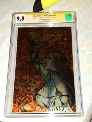Tarot Witch Of The Black Rose 8 Goblin Gold Metal Variant Cgc Ss 9.  8,  Ltd To 10