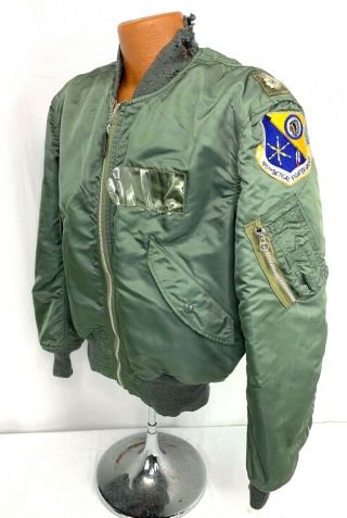 1974 Us Air Force L2b Lieutenant Colonel 185th Tfs Flight Jacket