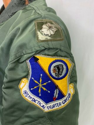 1974 US Air Force L2B Lieutenant Colonel 185th TFS Flight Jacket 3