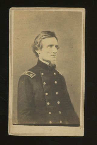 President Of The Confederate States Of America Jefferson Davis Civil War Cdv