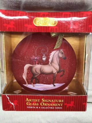 Breyer 70812 Artist Signature Hand - Blown Glass Horse Ornament Christmas