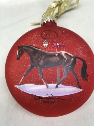 Breyer 70812 Artist Signature Hand - Blown Glass Horse Ornament Christmas 3