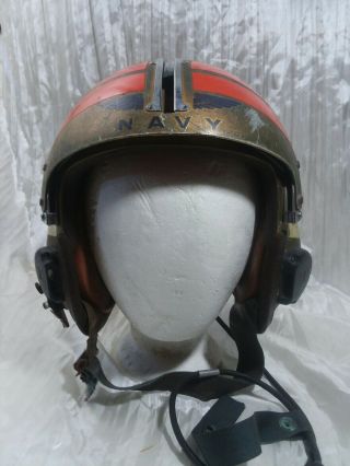 US Navy Vietnam Era Flight Pilot Helmet Jet Fighter 60s 3