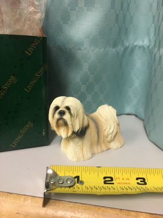 Lhasa Apso Dog Figurine Decorative By Living Stone Resin