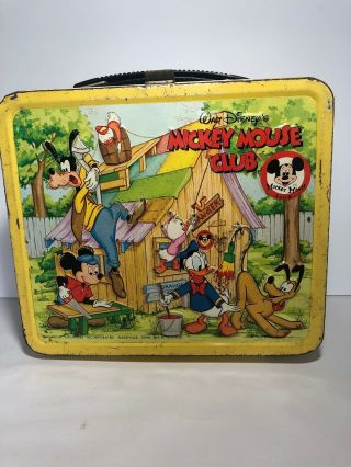 Vintage Metal Lunchbox Walt Disney 