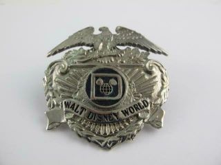 Disney 1980s Vintage Security Cast Member Costume Hat Uniform Badge Wdw Rare Pin