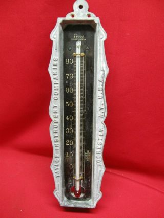 Vintage Tycos - Taylor Instruments Co.  Heavy Casted Metal Thermometer