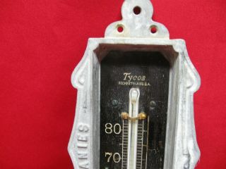 VINTAGE TYCOS - TAYLOR INSTRUMENTS CO.  HEAVY CASTED METAL THERMOMETER 3