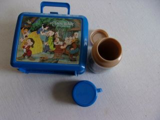 Vintage 1990 ' s Snow White and the Seven Dwarfs lunchbox/thermos 2
