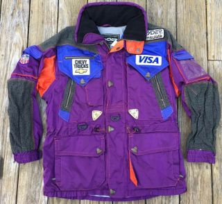 The Colors Vintage Spyder 1997 Us Ski Team Warm Jacket Mens Sz Xl Usa - Patches