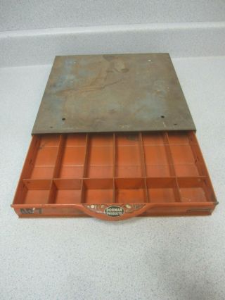 Vintage Dorman Products Metal Display Cabinet Drawer Heavy Duty 11x11x1.  75