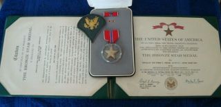1969 Vietnam Bronze Star Medal,  Certificate & Citation - Norman Frazier 11th Inf